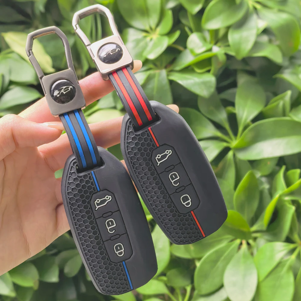 Smart Remote Auto Car key Case Cover For Ford Territory EV 3 Buttons Key Shell Fob Key Ring Key Protector Accessories