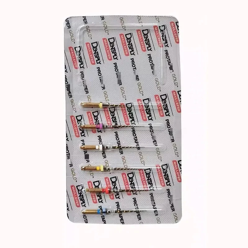 6pcs/pack Dental Gold Files 21/25/31mm SX-F5 Rotary Instrument Root Canal Tool Dentistry Material Flexible Engine Files