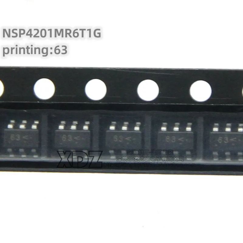 10pcs/lot NSP4201MR6T1G NSP4201MR6 Silk screen printing 63 SOT23-6 package Original genuine TVS tube