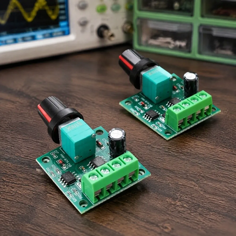 2pcs / 6pcs DC 1.8-12V PWM Speed Controller 2A 30W 1803BK 1803B Low Voltage Controller Speed Control Knob