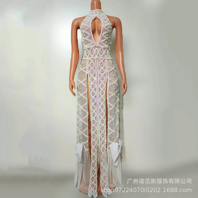 

Sexy Nightclub Female DJ Fashion Stage Wear Gogo Costume Atmospheric Party Theme Show Sexy Dress Vestidos Dama De Honor De Bodas