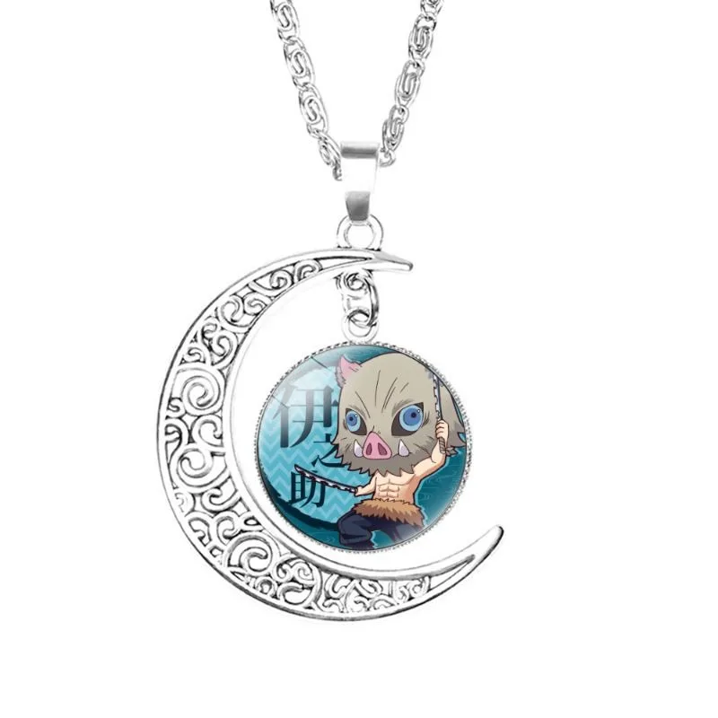 Demon slayer anime dos desenhos animados mercadoria nezuko agatsuma zenitsu colar moda personalizado versátil na moda colar para meninas