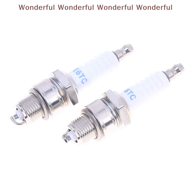 Motorcycle Moped Essential 1/3 pcs E6TC Spark Plug; Replacement Ignition Part