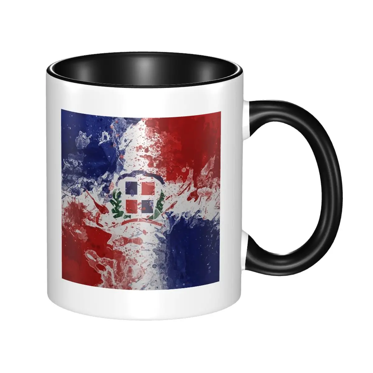 

Dominican Republic Flag Mug Funny Ceramic Coffee Cups Tea Mugs Milk Cup Drinkware Gift for Friends