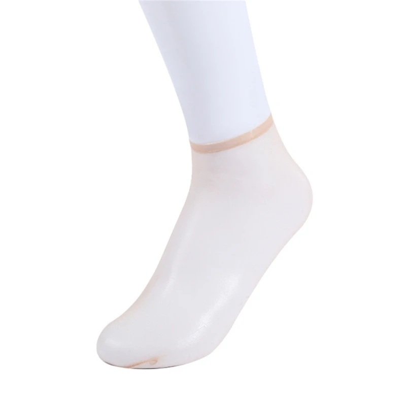 Female Sock Ultra-Thin Crystal Snag-Proof Transparent Sock Breathable Short Silk Stockings for Women Summer Daily