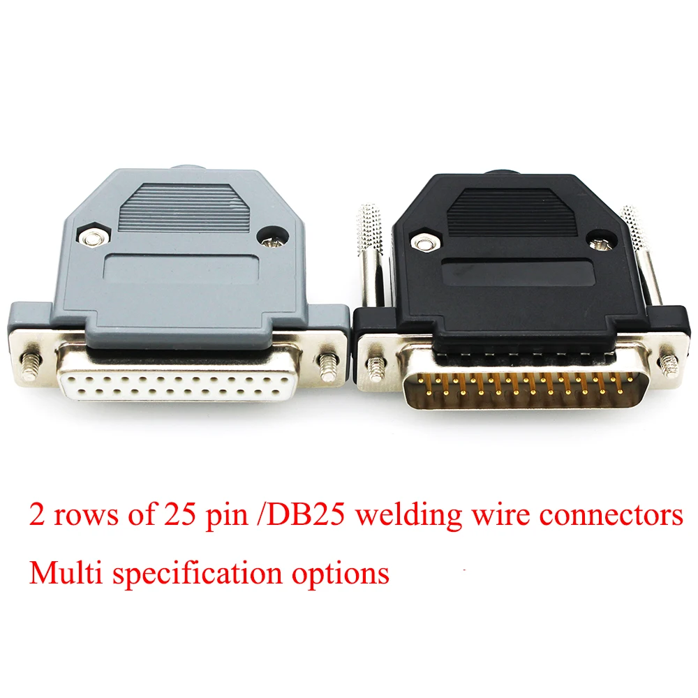 DB25 data cable connector plug VGA Plug connector 2 row 25pin port socket adapter female Male DP25 - Image 2