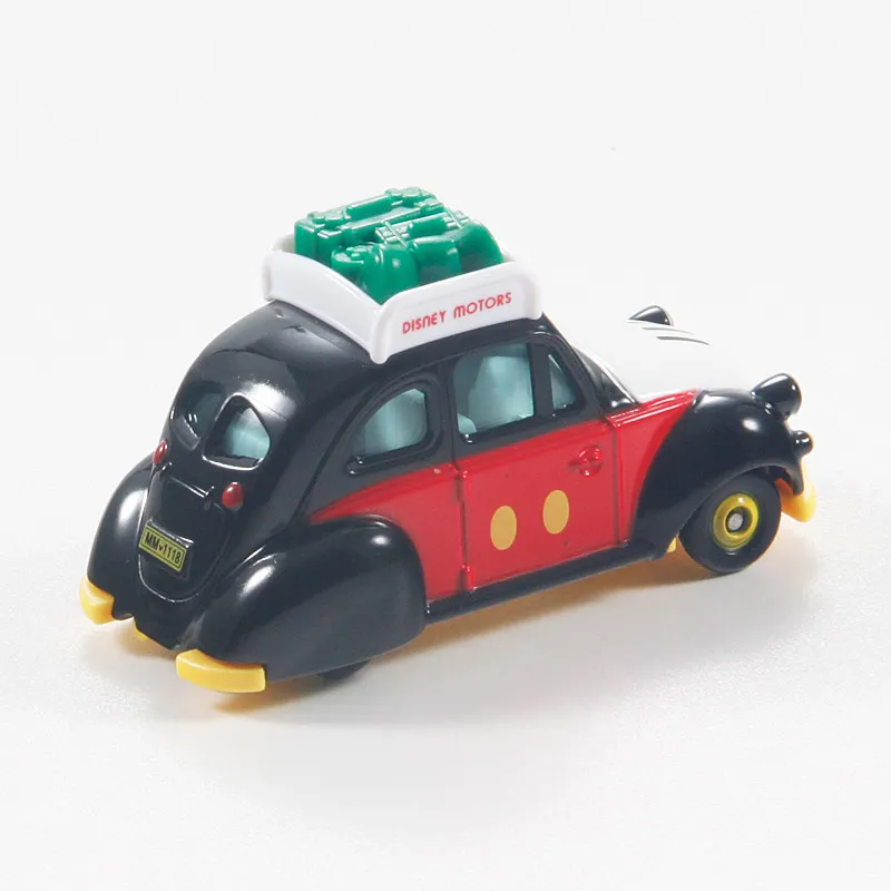 Original TAKARA TOMY Dream Tomica Disney Motors DM-04 Runtotto Mickey Mouse 1/64 Diecast Alloy Camper with Removable Roof Load C view 4