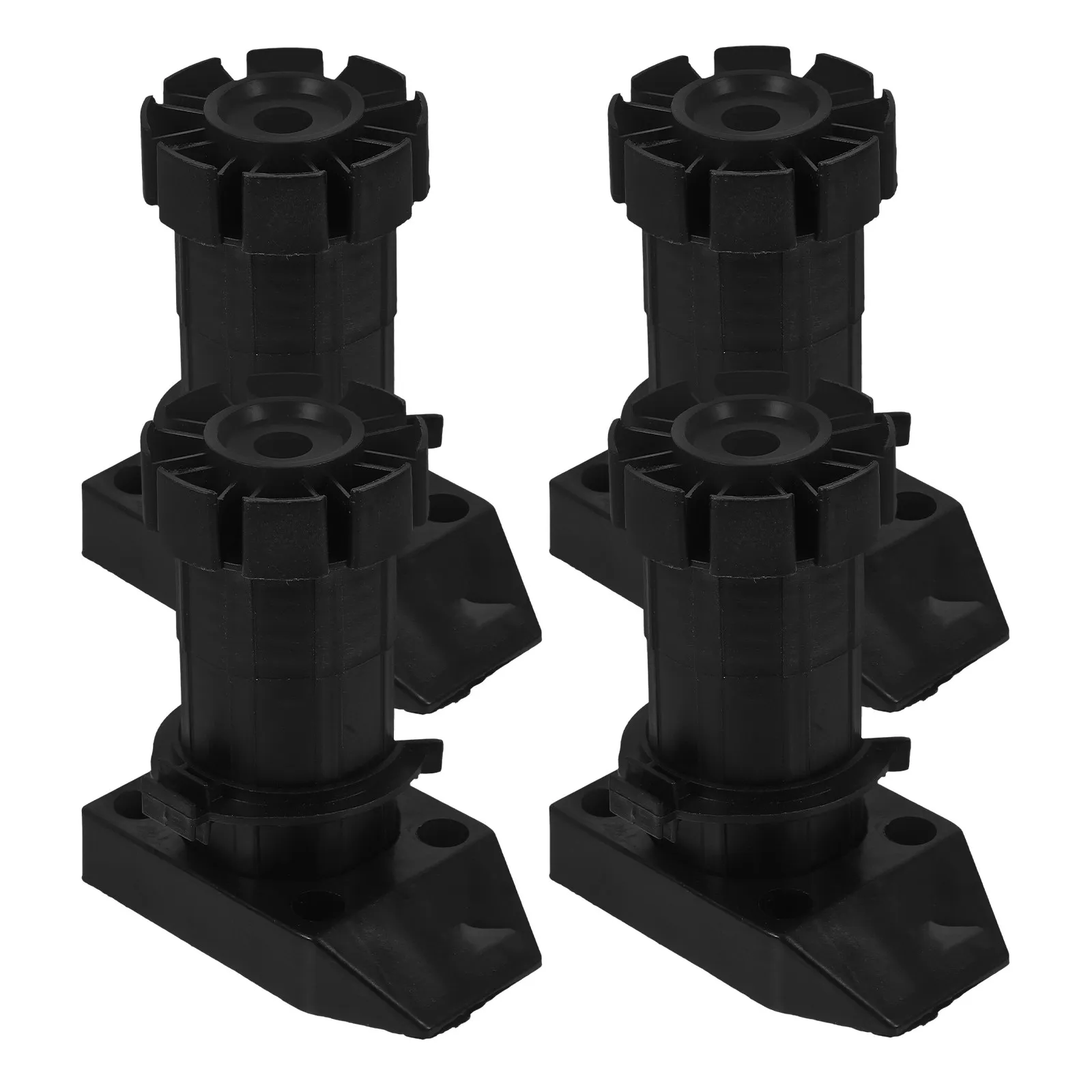 4Pcs Adjustable Cabinet Legs Thickened Plastic Furniture Feet for Kitchen Bathroom Wardrobe Furniture Leveling Risers