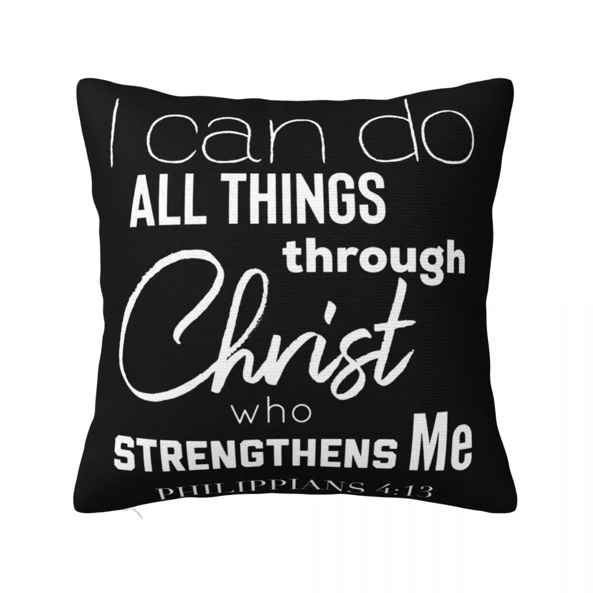 Black Christian Themed Bible Verse Jesus Christ 100 Cotton Low Price Boy Text Printing Pillow Case