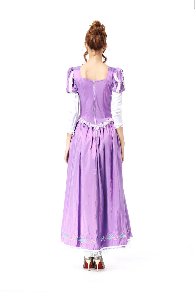 Halloween Adult Princess Cosplay Dress Sofia Fairy Princess Purple Dress Carnival Roleplay Party Dress Masquerade Queen Costumes