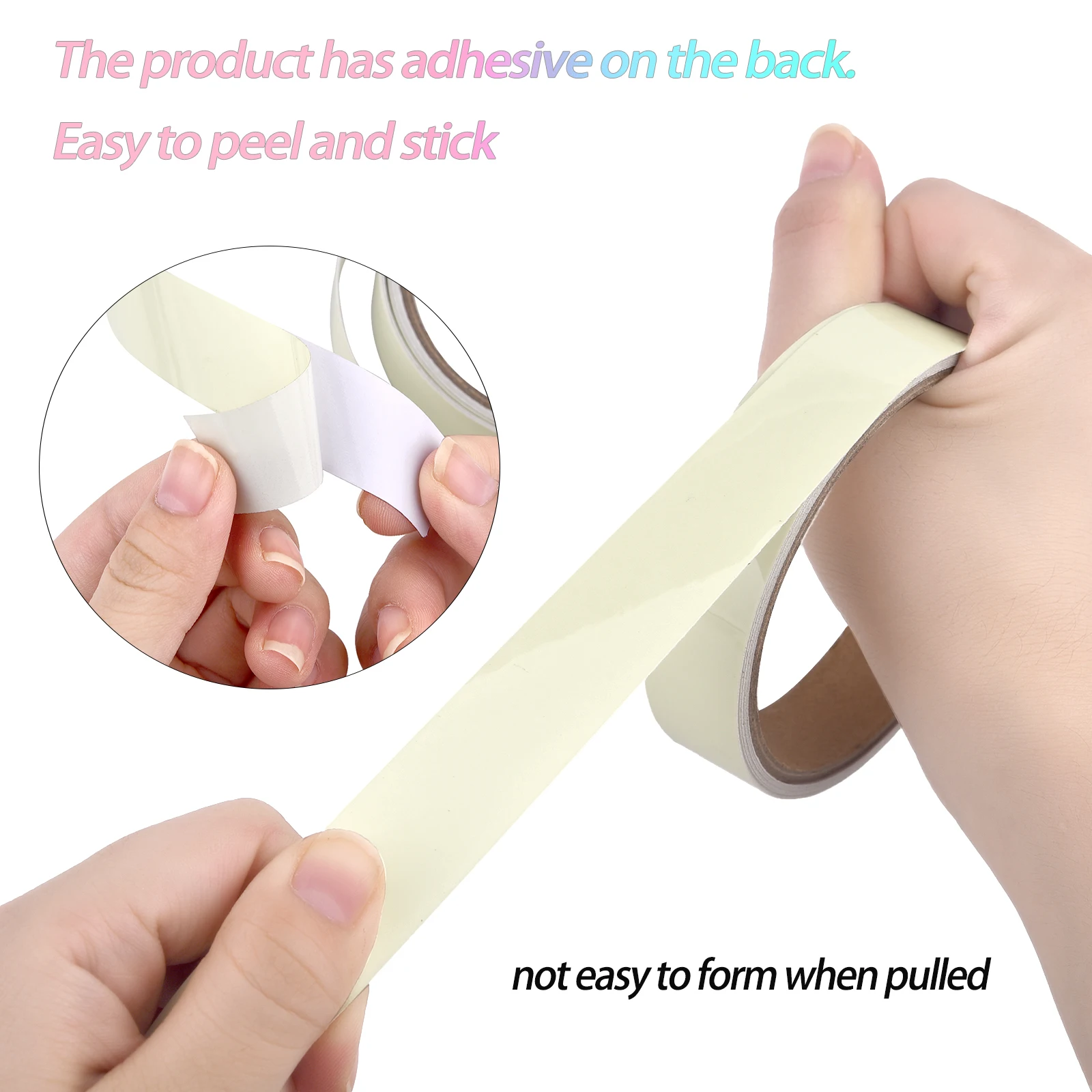 Luminous Fluorescent Night Self-Adhesive Glow In The Dark Sticker Tape Safety Security Home Decoration Warning Adhesive Tape image 5