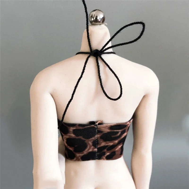 CDTOYS-Chaleco Sexy de leopardo para mujer, camisola con eslinga, falda a la cadera, accesorio para cuerpo de pecho grande de acción de 12 pulgadas, 3 estilos, 1/6