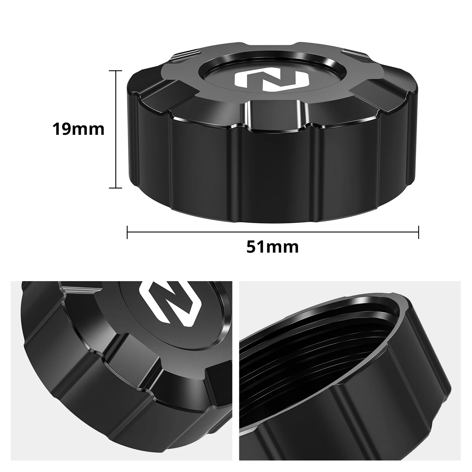 Motorcycle Rear Brake Fluid Reservoir Lid Cover for BMW R1250GS/Adventure R1250 GS R1250GSA 2019 2020 2021 2022 2023 - Image 2