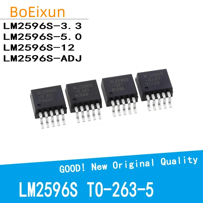 

10 шт./лот LM2596S-3,3 LM2596S-5,0 LM2596S-12 LM2596S-ADJ LM2596S LM2596 TO-263 TO263 трехсторонний регулятор выходного напряжения