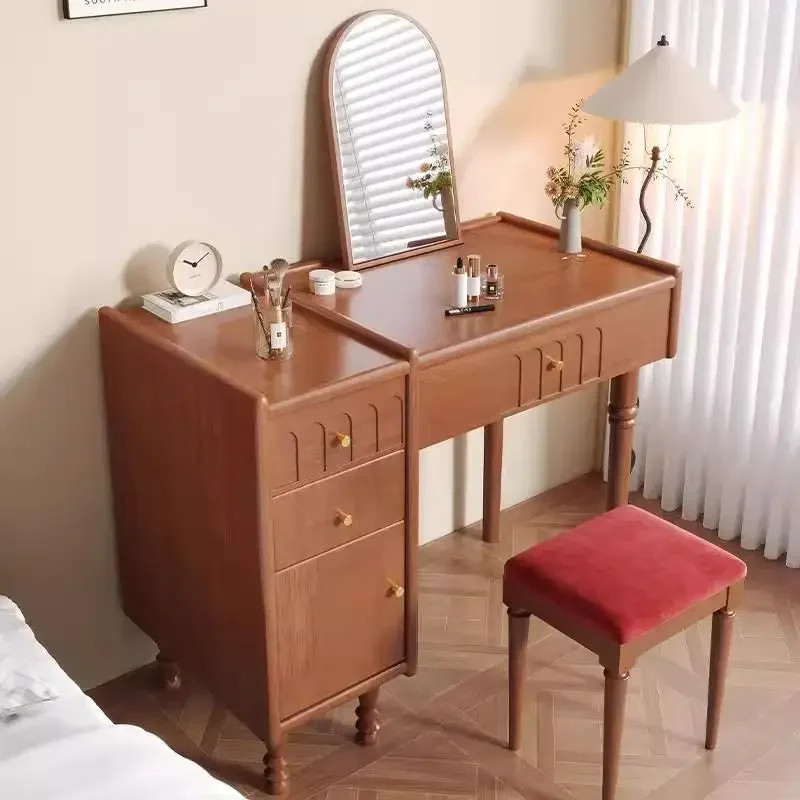 

The product can be customized. Medieval solid wood dresser modern simple household small apartment