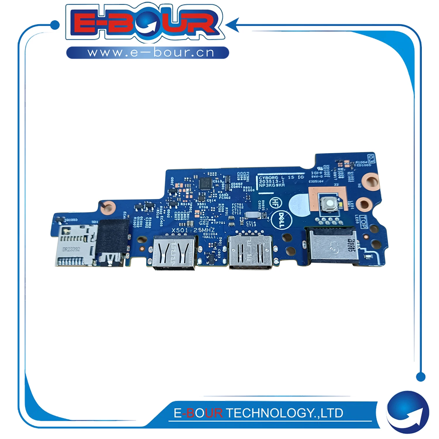 Laptop USB Board for D 3520 E3520 203513-1 0MCCDH Notebook USB Port Power Switch Board New - view 5
