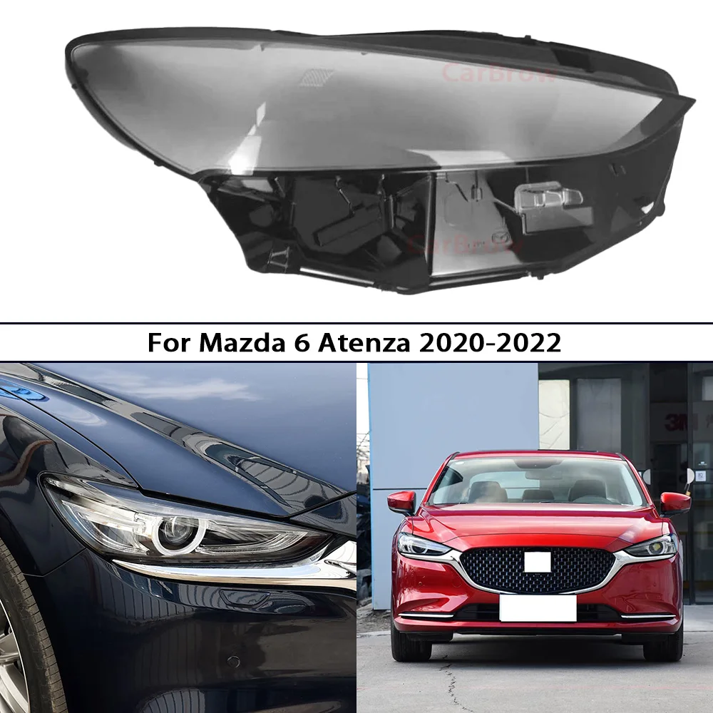 

Headlamp Shell Lens Replace Original Lampshade Plexiglass For Mazda 6 Atenza 2020-2023 Headlight Cover Transparent Lamp Shade