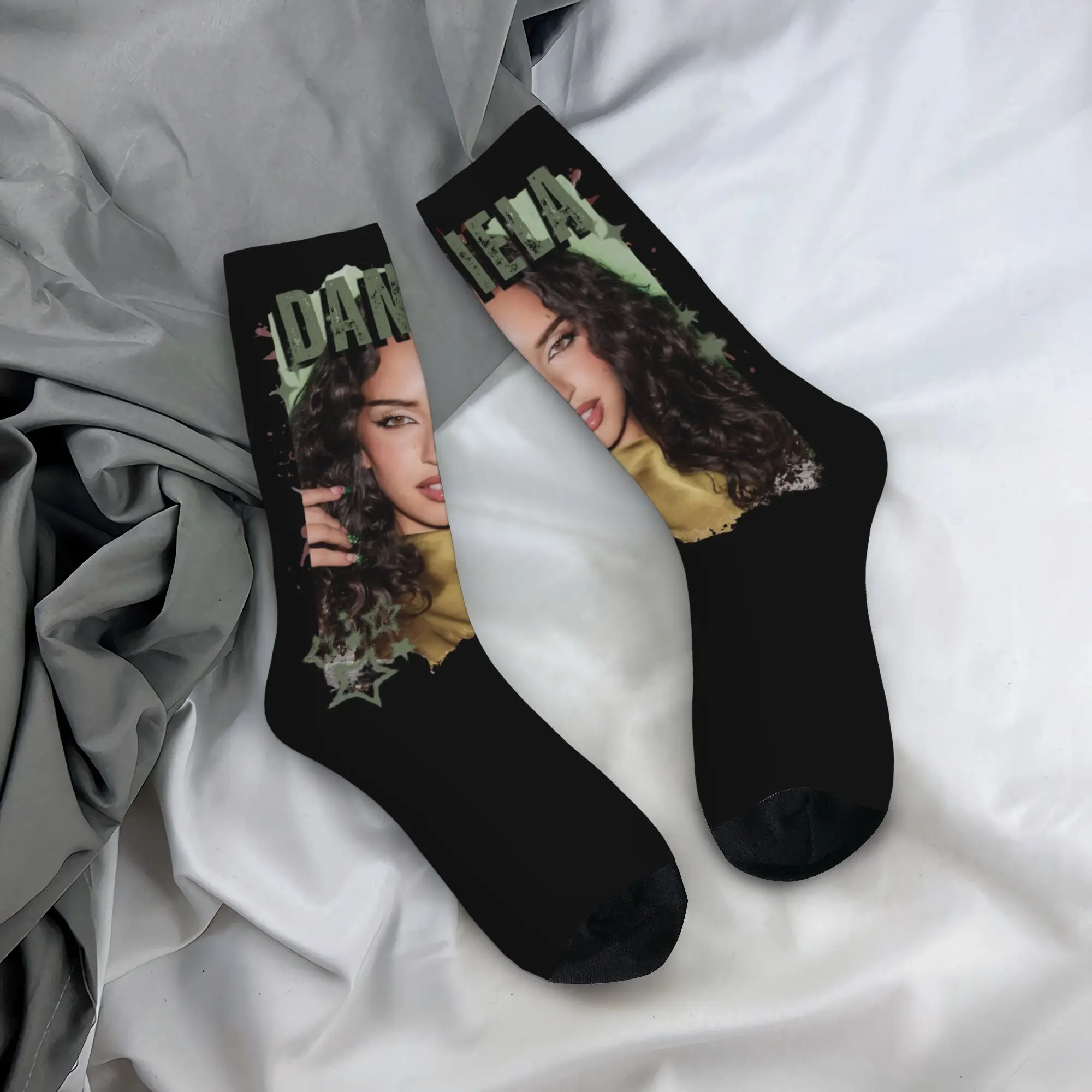Daniela Katseyes Kpop Girl Group Socks Men's Women's Casual  Socks Spring Summer Autumn Winter Middle Tube Socks