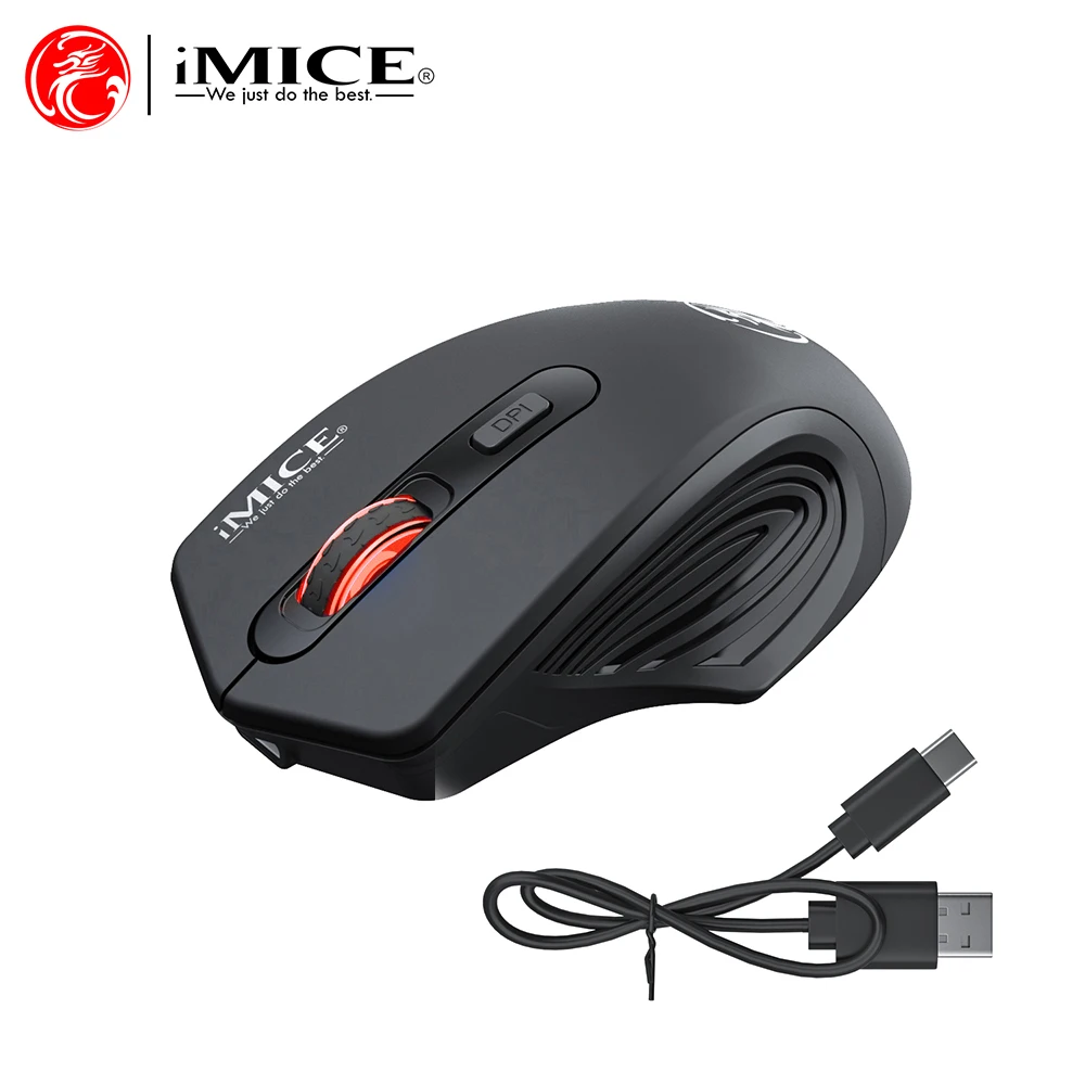 

iMICE G-1800 Wireless Mouse 2.4 GHz USB 1600DPI 4 Buttons Silent Gaming Optical Navigation Mice for PC/Laptop Mouse Gamer