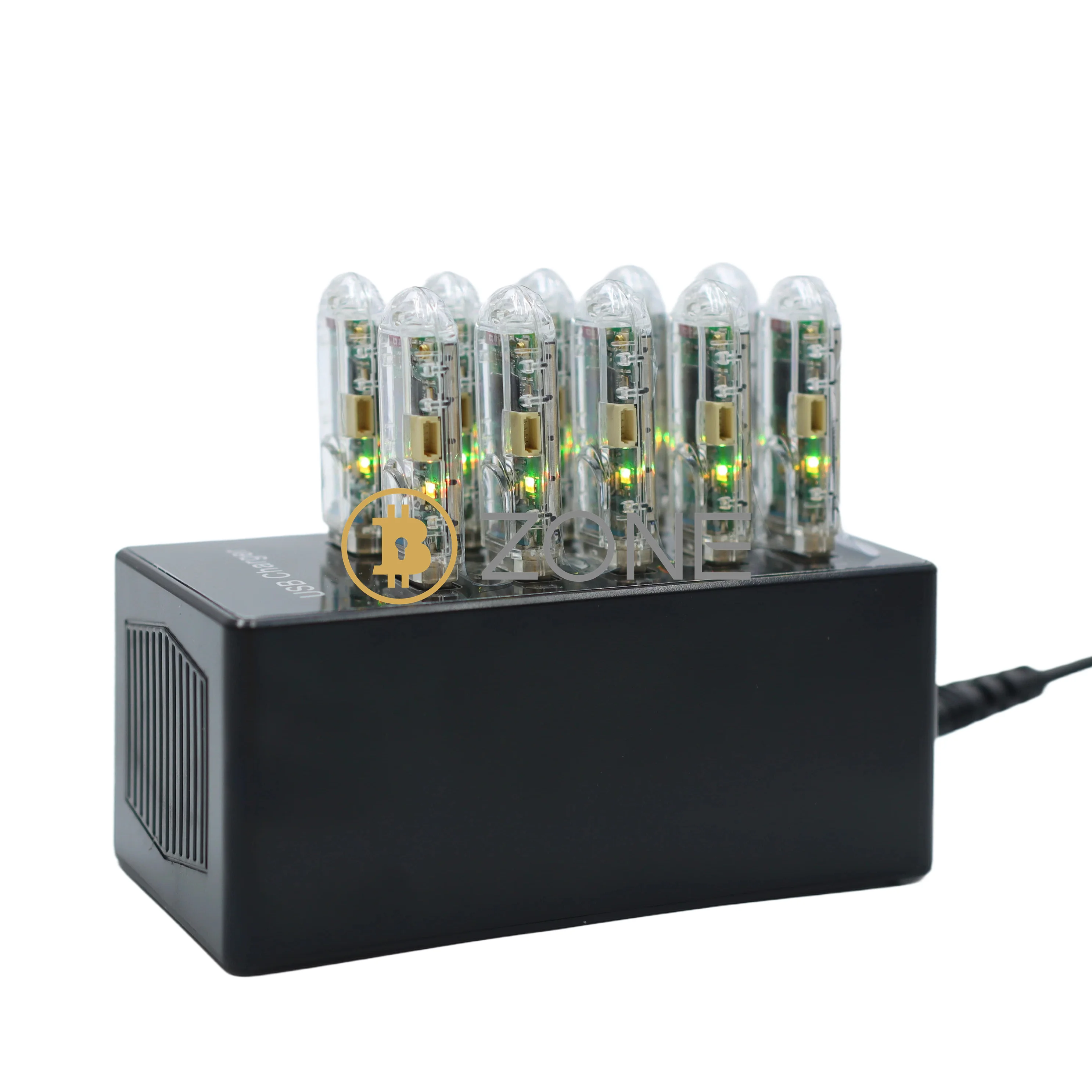 Imagem -05 - Usb Miner Hub para Crypto Loteria Nerd Miner 10 Pcs 74kh s x 10 60w v2 T-dongle s3 Btc Crypto