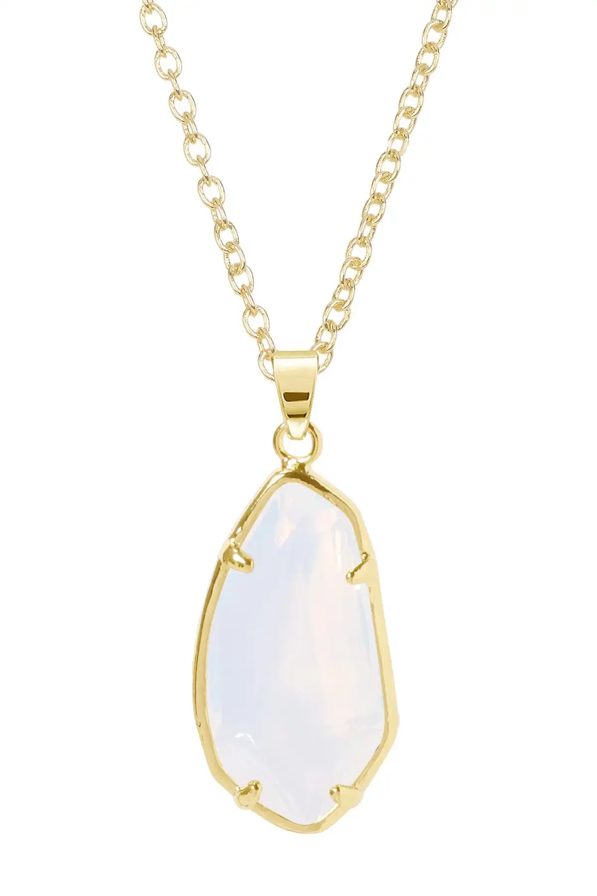 يتوهم الأرجواني كريستال العقيق قلادة Moonstone قلادة