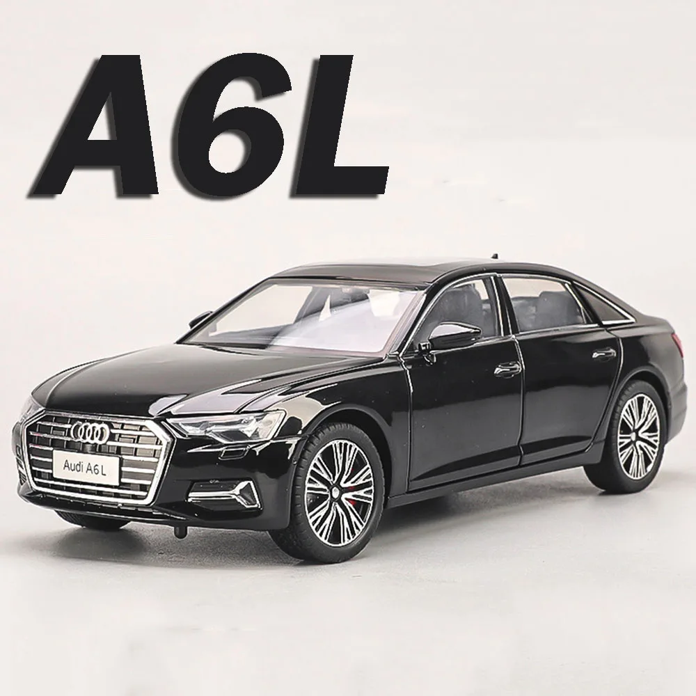 

Модель 1:24 A6L RS7, игрушечные миниатюрные автомобили, литые из сплава, со звуком и светом, открывающиеся двери, с функцией отката, амортизация, интерактивные игрушки для детей