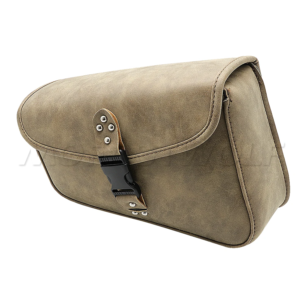 Universal Motorcycle Saddlebag Model Side PU Leather For Harley Sportster XL883 XL1200 Luggage Saddle bag Storage Tool Pouch