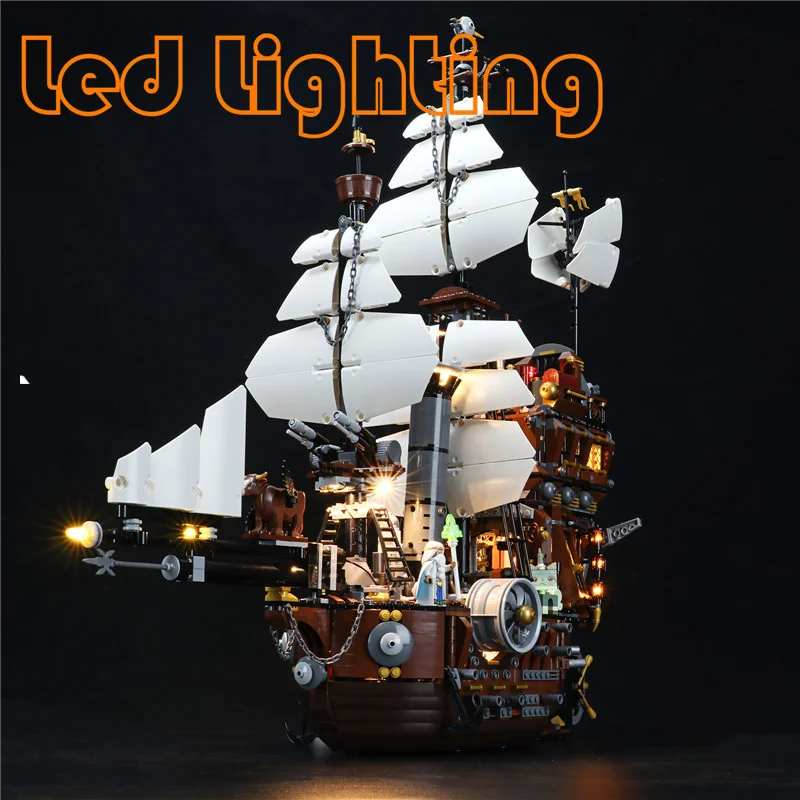 Lighting Set For 70810 MetalBeard's Sea Cow Movie Not Include Building Block (Only Led Light Kit)