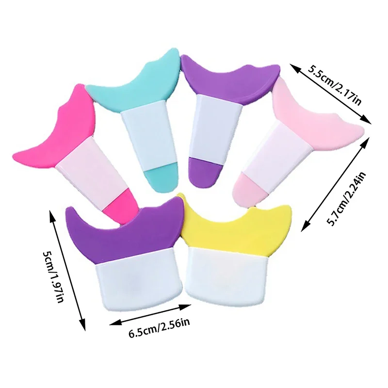 Modèle d'eyeliner, applicateur de bouclier de Mascara, brosse multifonctionnelle en Silicone, bouchon de cils, outil de maquillage pour les yeux, aide au maquillage pour les yeux, vente en gros