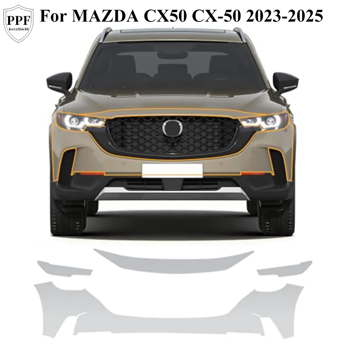 

Anti-Scratch Pre-cut PPF For MAZDA CX50 CX-50 2023-2025 TPU Paint Protection Film Transparent Sticker Resistant Car Accessories
