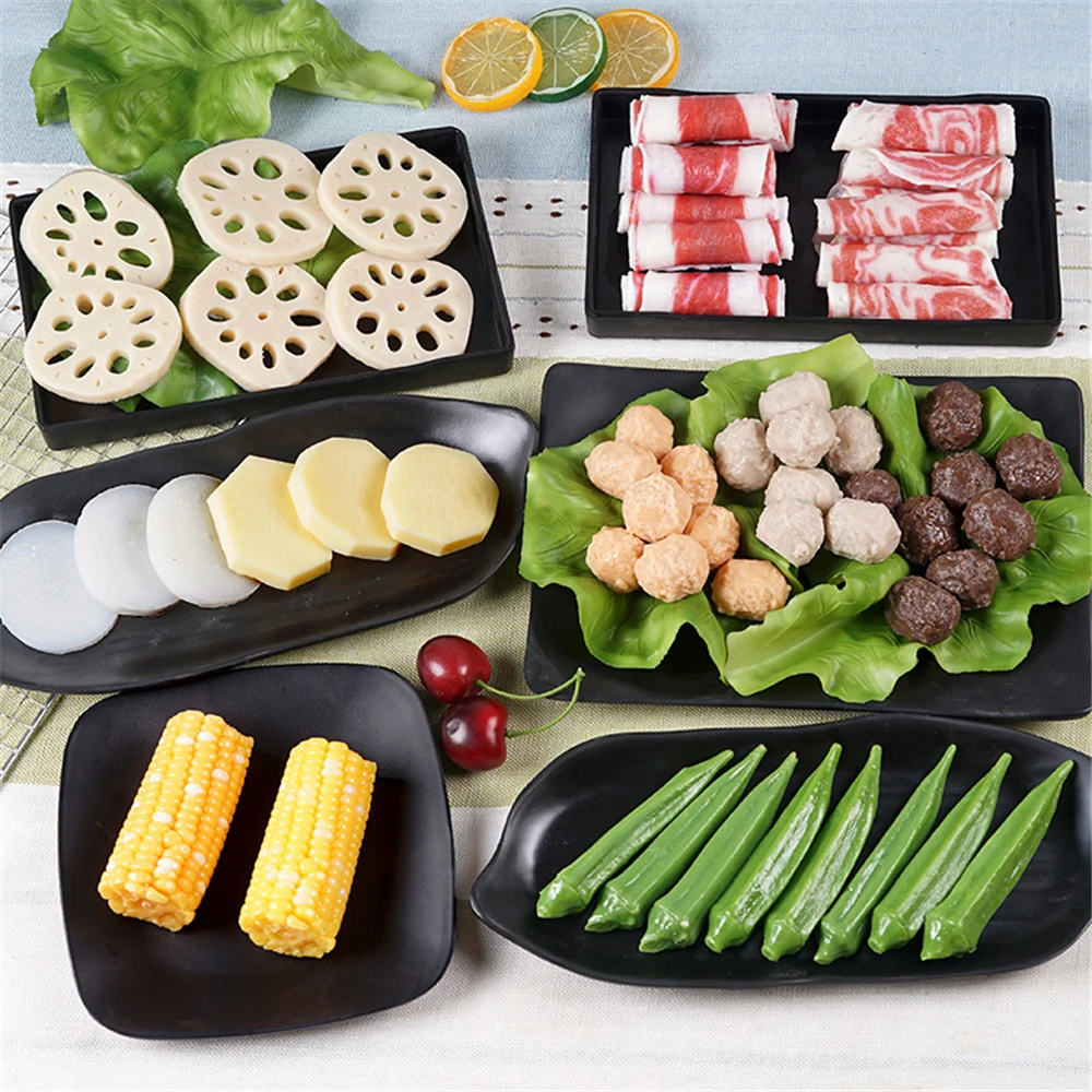 

Okra Broccoli Corn Section Dried Tofu Sticks Meat beef fish shrimp balls Lotus Root Radish Potato Slices fake food vegetables