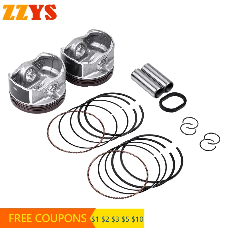 

2set 70mm Motorcycle Engine Cylinder Piston Rings Kit For Kawasaki 11005-0668 ninja400 EX ninja 400 EX400 EX400H 2018-2020 2021