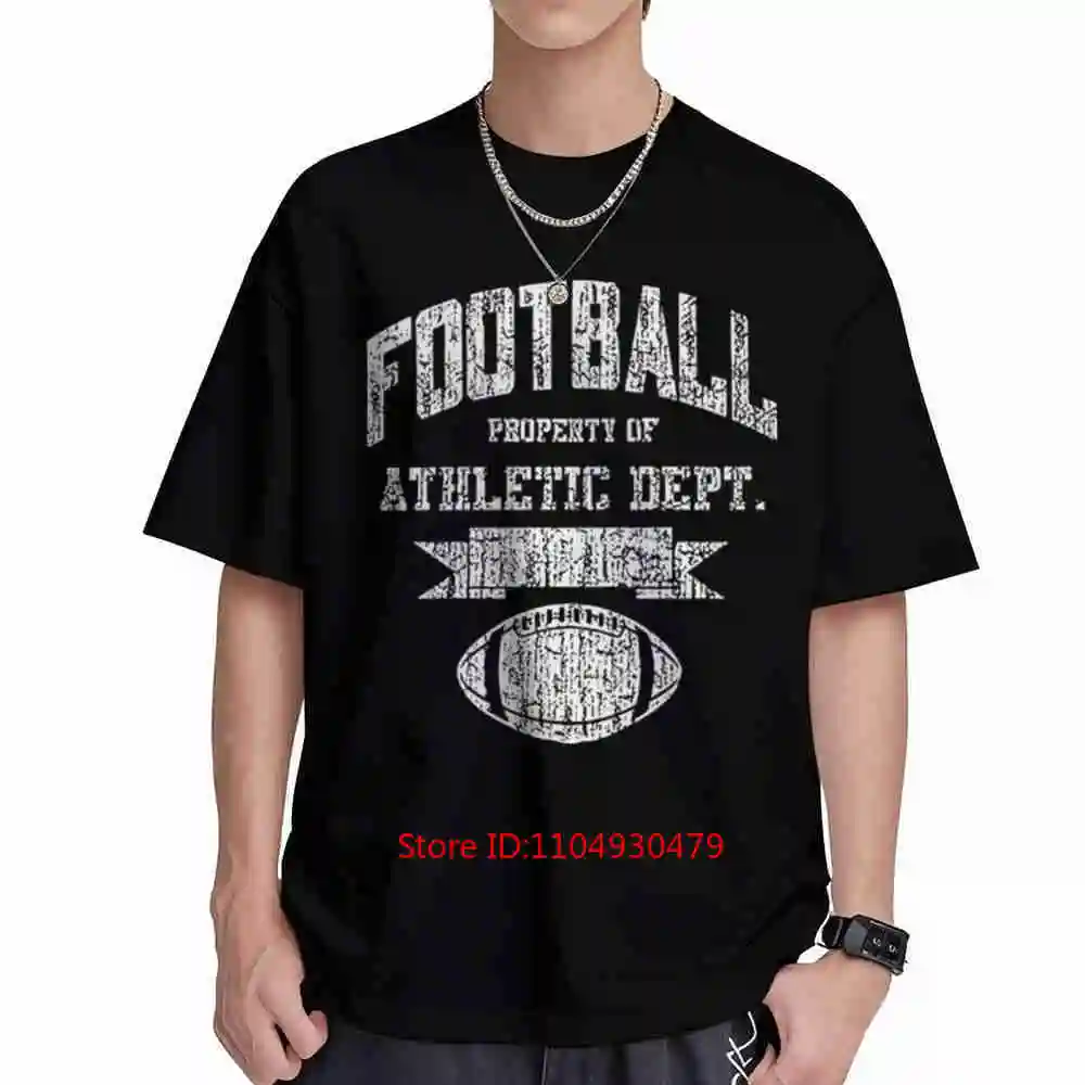 Football Property Athletic Dept Sports Fan Team Tailgate Short Sleeve Tee 100% Cotton T-Shirt