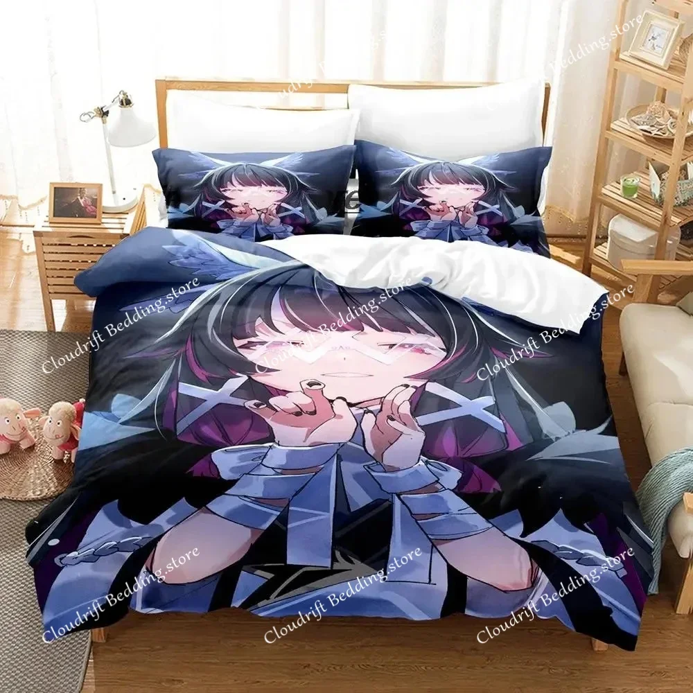 

Genshin Impact Columbina Bedding Set Single Twin Full Queen King Size Aldult Duvetcover Kawaii Bed Sets for Boys Bedroom