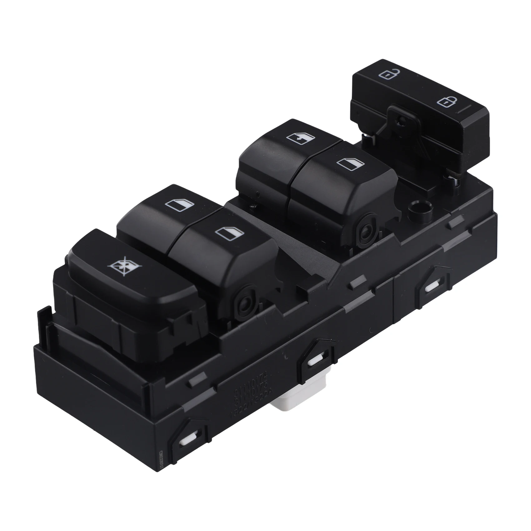 สวิตช์ควบคุมกระจกไฟฟ้าด้านหน้าซ้าย ABKN พร้อมไฟสีขาว 93571-Q6210 สำหรับ KIA Seltos ปี 17-22 ปุ่มควบคุมกระจกหลัก