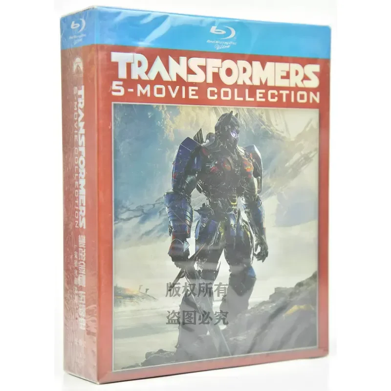 

American science fiction action movie Transformers 1–5 Blu-ray set 1080p high definition 5 discs