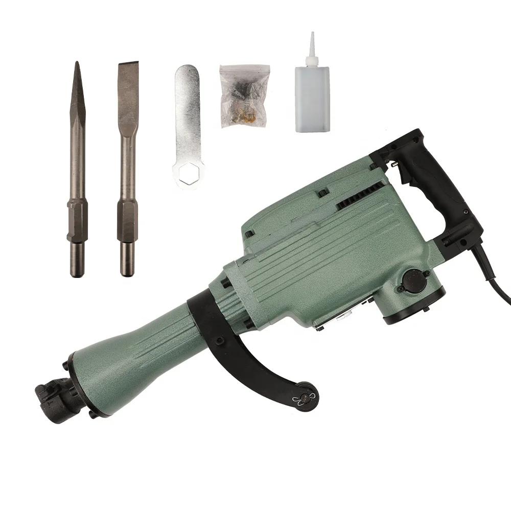 

For 1500W 65A Electric Disassembly Hammer 220V Electric Jack Hammer 50J Breaker Hammer PH65A