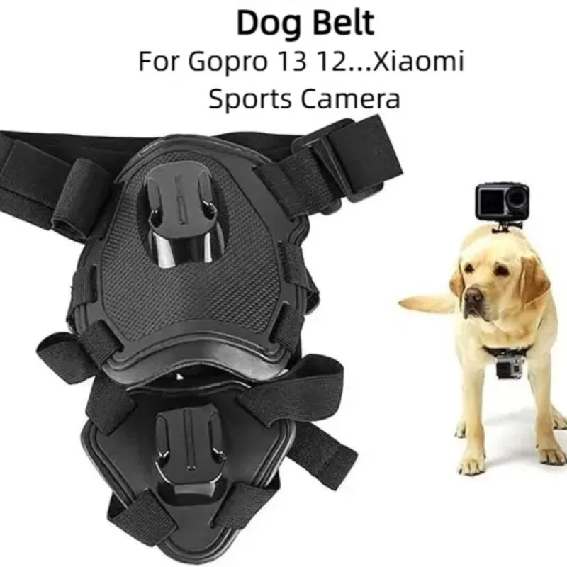 

Adjustable Dog Harness Mount for Gopro Hero 13 12 11 10 DJI Insta360 Accessories Small Medium Large Dogs Chest and Back Harness