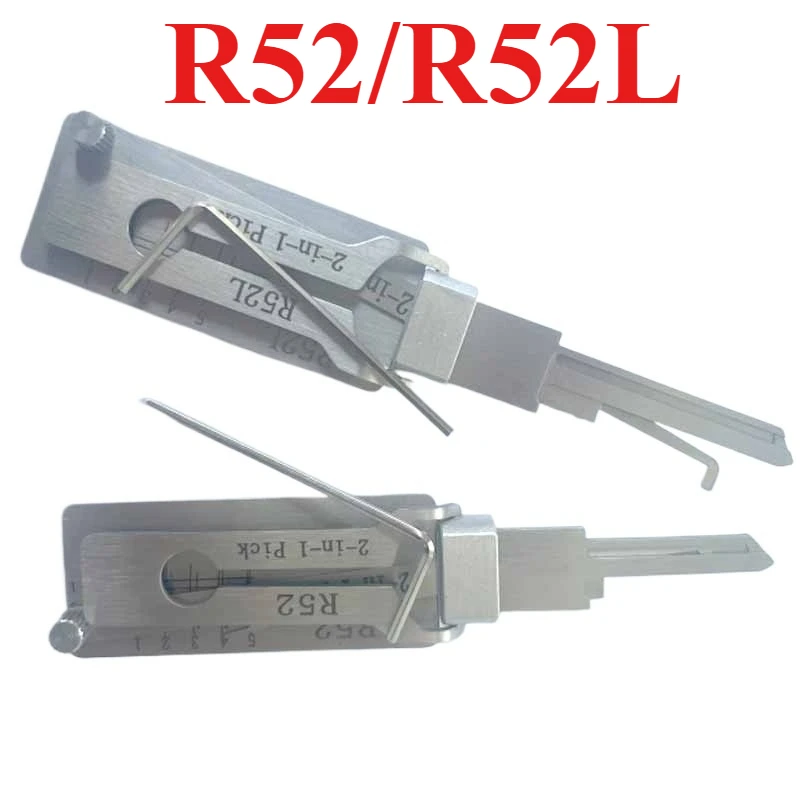 

Lishi Lock Picking R52 R52L 2 in1 Locksmith Tools Master Key Decoder Micha Decoder CIVIL LOCK OPENER TOOLS STYLE CIVIL OPENER
