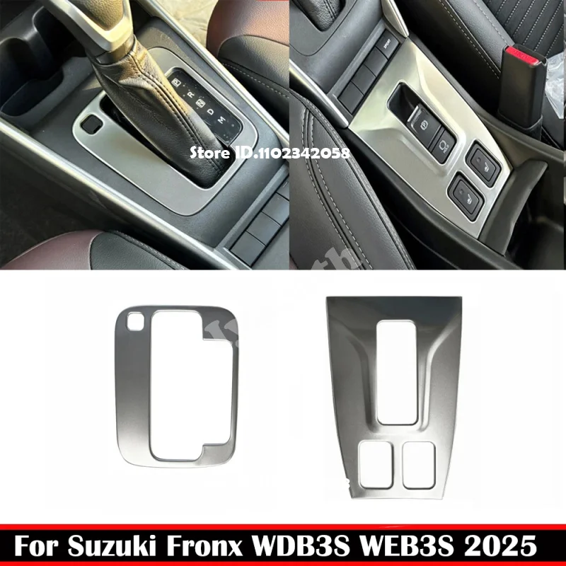 RHD for Suzuki Fronx WDB3S WEB3S 2025 2026 Stainless Steel Center Conlose Gear Shift Panle Frame Electronic Handbrake Frame