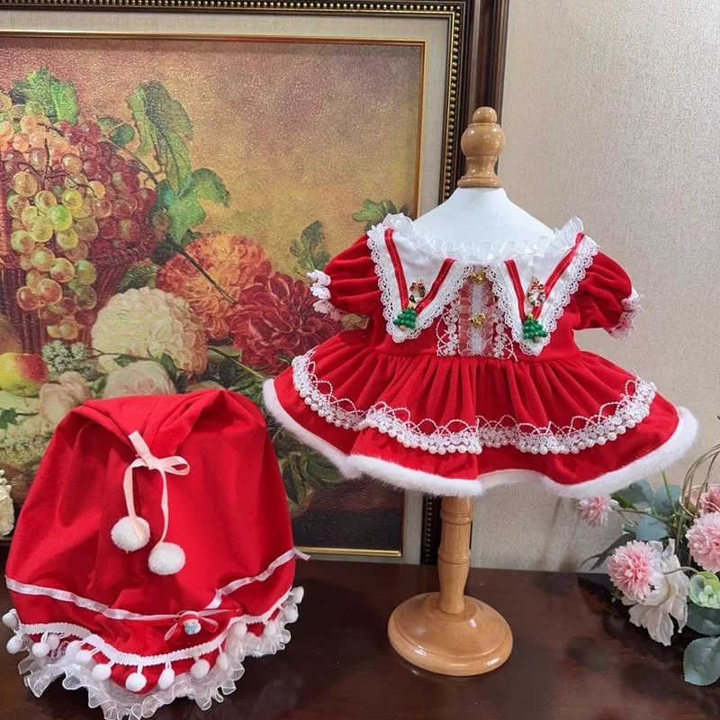 

20 см хлопковая кукольная одежда в рождественском стиле для девочек 10 см 15 см 40 см хлопковая кукольная юбка, 50- 55 см одежда для кукол реборн Бесплатная доставка