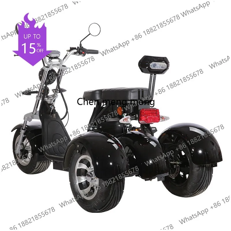A61 Electric Tricycle 10/12 Inch Tire Adult 3000W60V40AH Removable Battery Electric Vehicle Full Suspension Mountain Off-road Eb