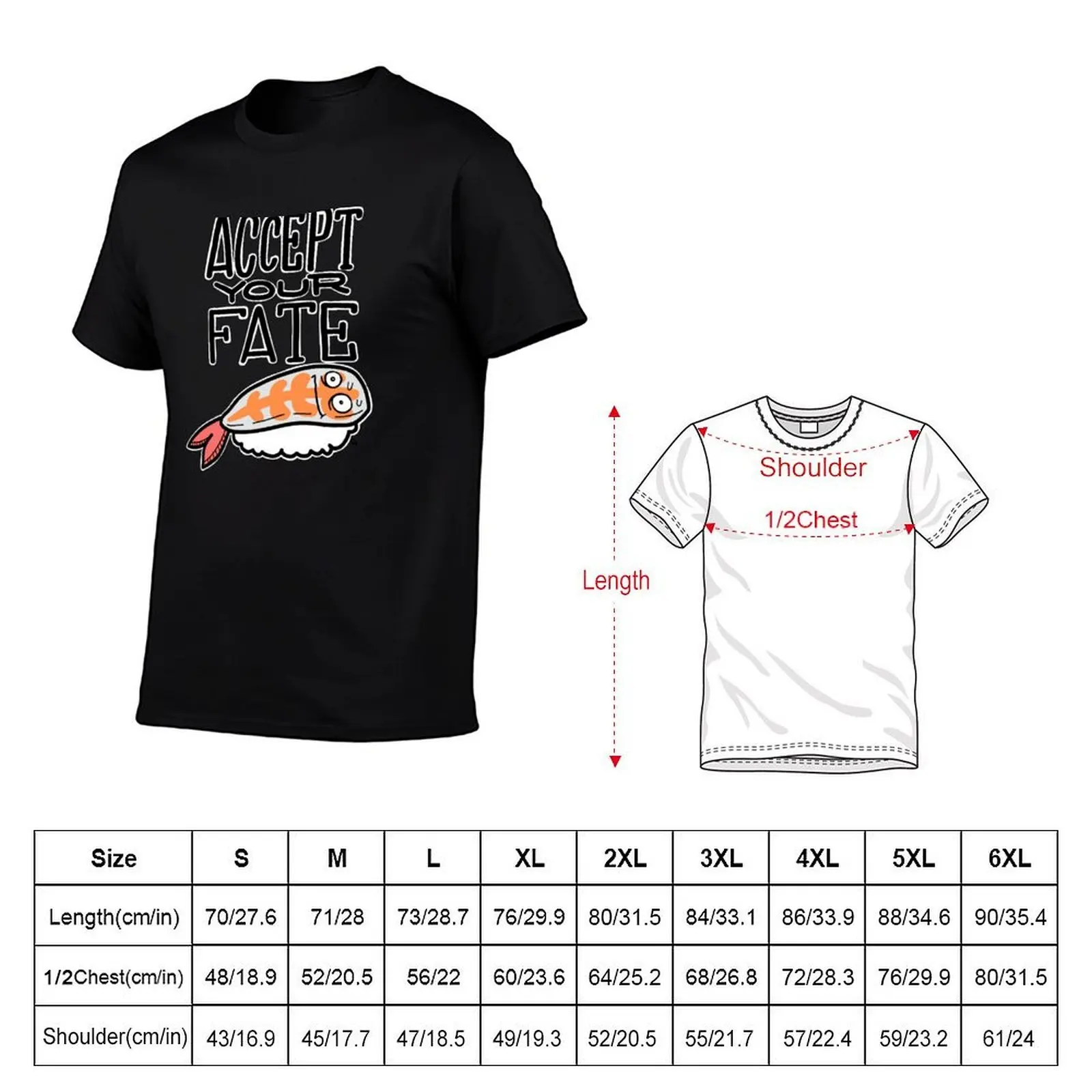 Accept Your Fate T-Shirt, Summer Casual Cotton Tee, Oversized Streetwear Tops, Vintage Graphic Print, Loose Fit Short Sleeve