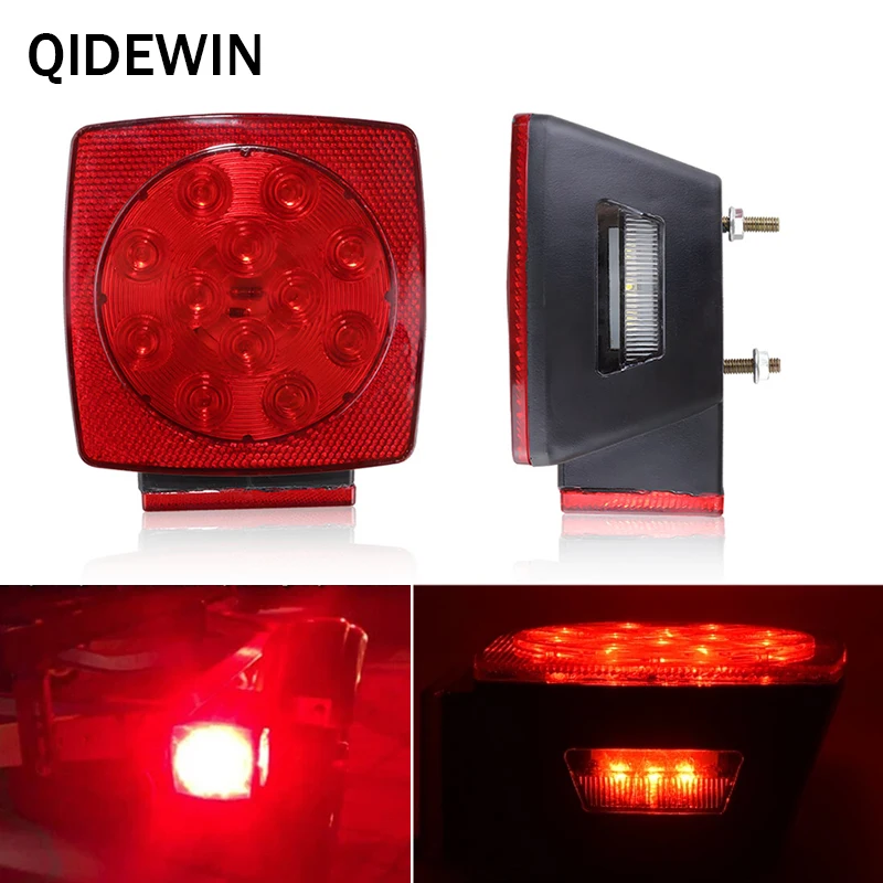 

New 12V LED Trailer Truck Tail Light Waterproof Rear Brake Light Turn Signal Indicator Lamp for Van Lorry Boat Trailer Truck