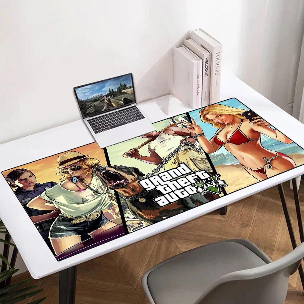 Game GTA V Mousepad Mouse Mat Desk Mat With Pad Gaming Accessories Prime Gaming XXL Keyboard Pad Padding Mat