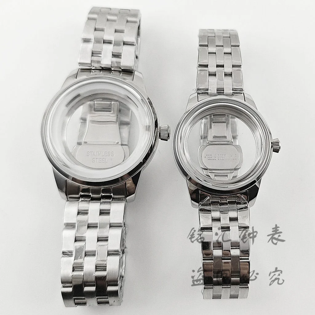 33MM/40MM NH35 NH38 Cocktails Case Stainless Steel S Crown Watch Case Fit 4R35 4R38 Movement Arch Glass Transparent Backcover