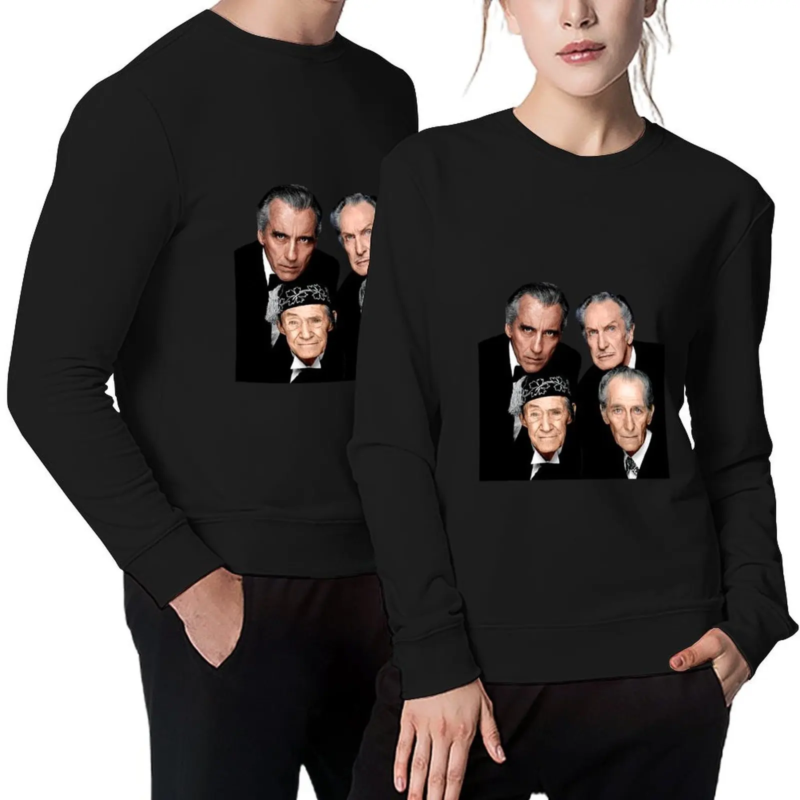 

Horror Stars Peter Cushing Christopher Lee Vincent Price John Carradine, Women, Hot Search, Hot Summer Pullover
