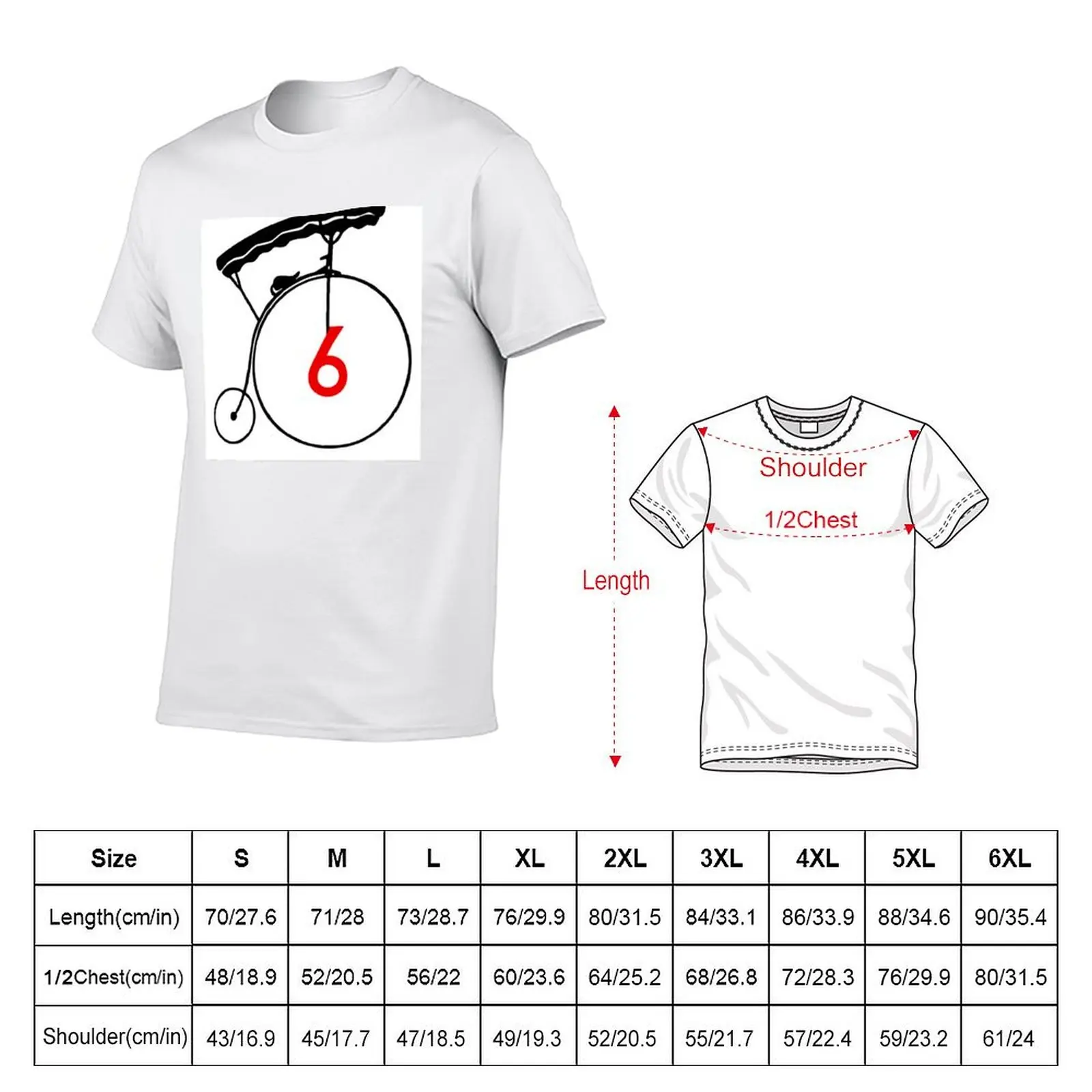 تي شيرت عالي النسبة المئوية من القطن للرجال قميص قطني عالي الجودة 100 لـ ITV رقم 6 قميص تي شيرت رجالي-The #5