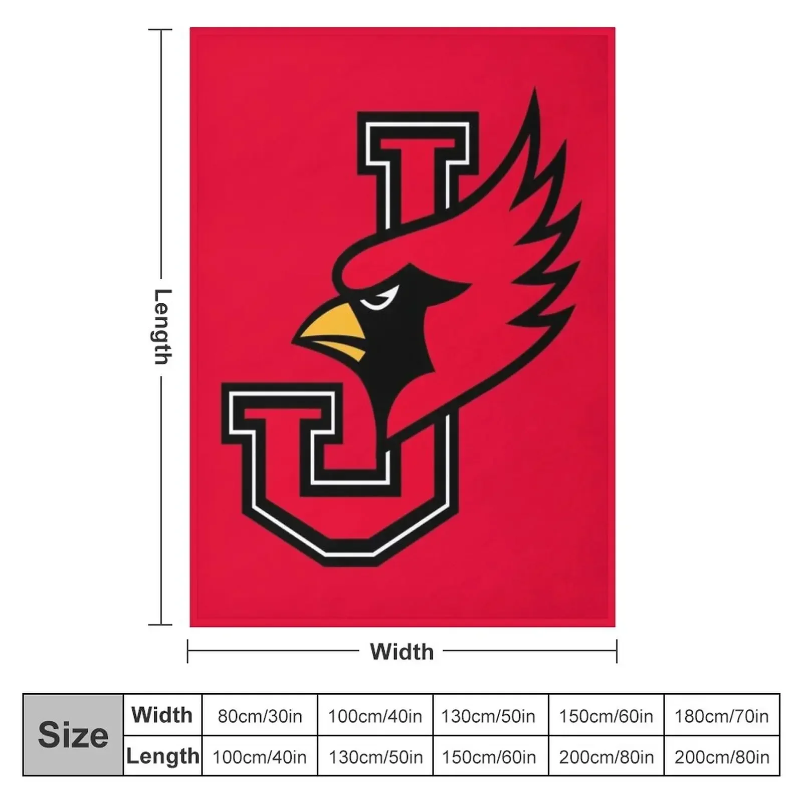 The William Jewell Cardinals Throw Blanket Comforter Blankets For Baby Blankets