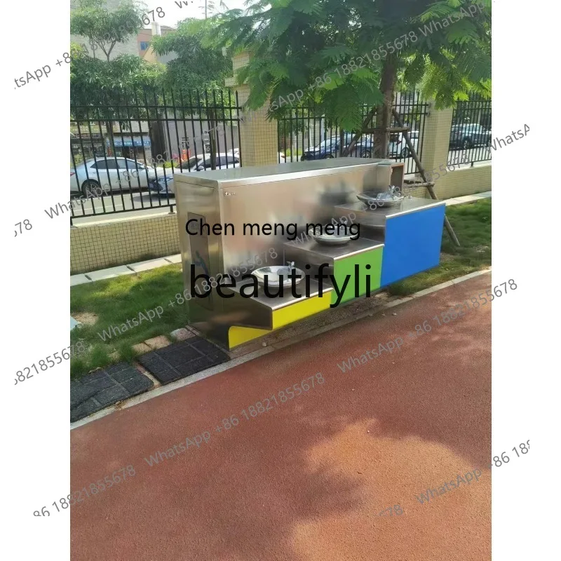AB02 Outdoor Drinking Water Station Press Nozzle Drinking Fountain Park Community Direct Drinking Machine Stainless Steel